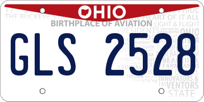 OH license plate GLS2528
