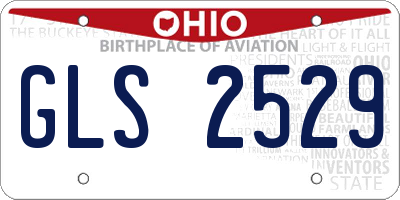 OH license plate GLS2529