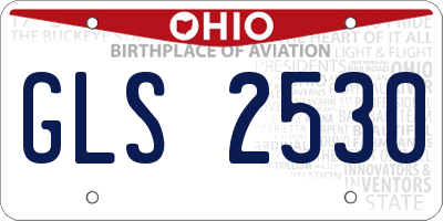 OH license plate GLS2530