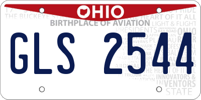 OH license plate GLS2544