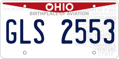 OH license plate GLS2553