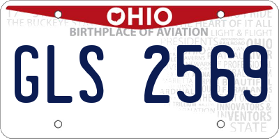 OH license plate GLS2569