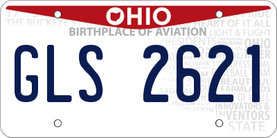 OH license plate GLS2621
