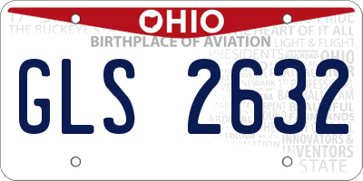 OH license plate GLS2632