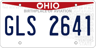 OH license plate GLS2641