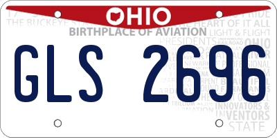 OH license plate GLS2696