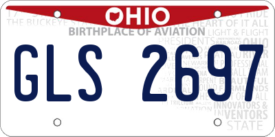 OH license plate GLS2697