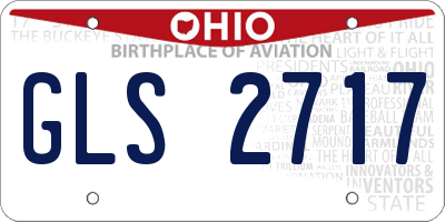OH license plate GLS2717