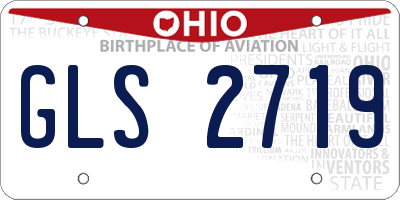 OH license plate GLS2719