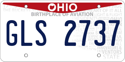 OH license plate GLS2737