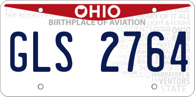 OH license plate GLS2764