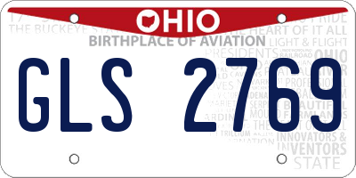 OH license plate GLS2769