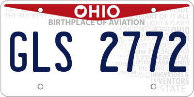 OH license plate GLS2772