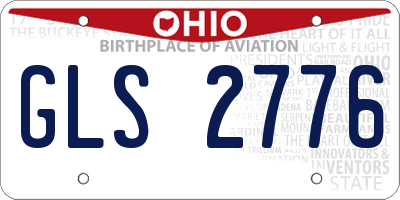 OH license plate GLS2776