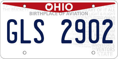 OH license plate GLS2902
