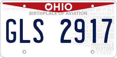OH license plate GLS2917