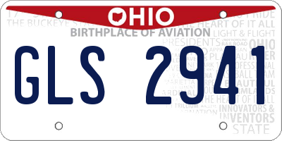 OH license plate GLS2941