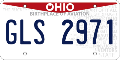 OH license plate GLS2971