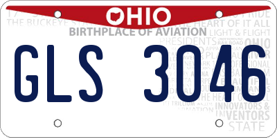 OH license plate GLS3046