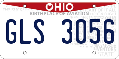 OH license plate GLS3056