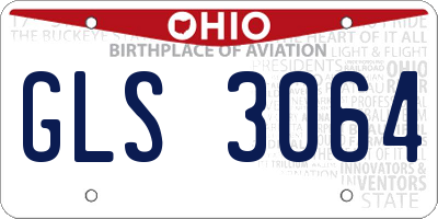 OH license plate GLS3064