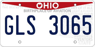 OH license plate GLS3065