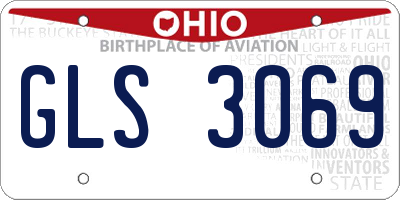 OH license plate GLS3069