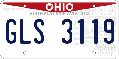 OH license plate GLS3119