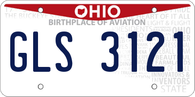OH license plate GLS3121