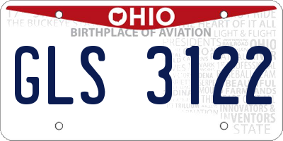 OH license plate GLS3122