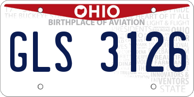 OH license plate GLS3126
