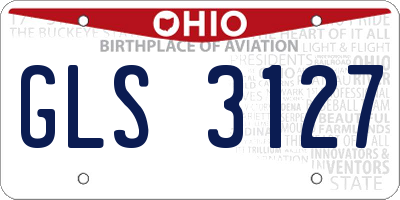OH license plate GLS3127