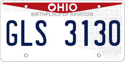 OH license plate GLS3130