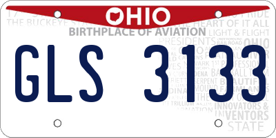 OH license plate GLS3133