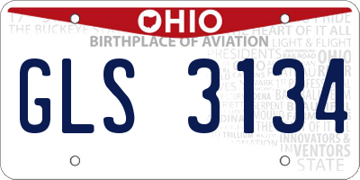 OH license plate GLS3134