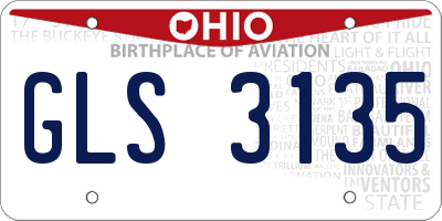 OH license plate GLS3135