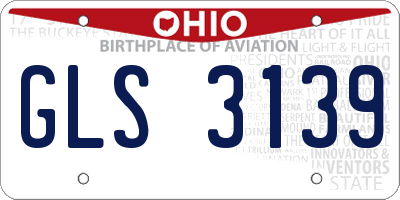 OH license plate GLS3139