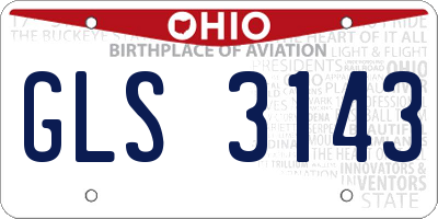 OH license plate GLS3143