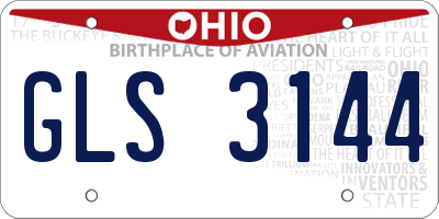 OH license plate GLS3144