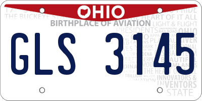 OH license plate GLS3145