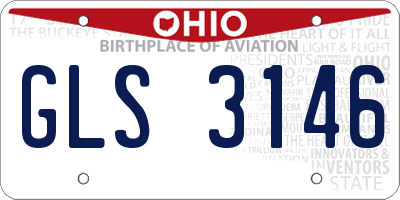 OH license plate GLS3146