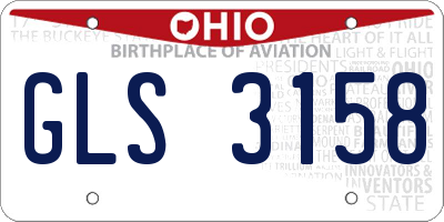 OH license plate GLS3158