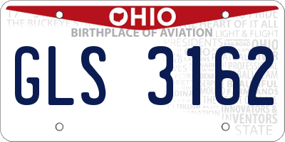 OH license plate GLS3162
