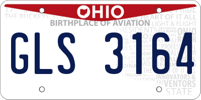 OH license plate GLS3164