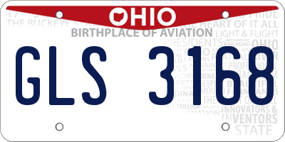 OH license plate GLS3168