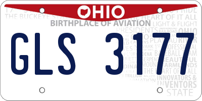 OH license plate GLS3177