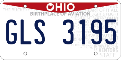 OH license plate GLS3195