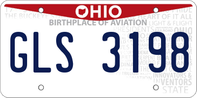 OH license plate GLS3198