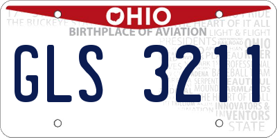 OH license plate GLS3211