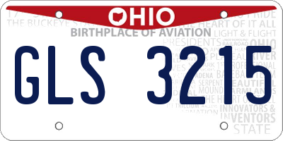 OH license plate GLS3215